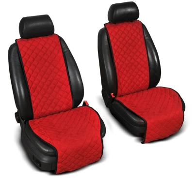 Seat overlays wide (1+1 pc) without logo, red AVTM ALC0057