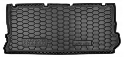 Boot mat for Volkswagen Sharan 1995-2000, 7 seats, 111732 Avto-Gumm