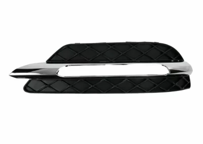 Kratka zderzaka lewa Mercedes-Benz C-Class W204 2011-2014, z wyłączeniem AMG, do DRL, czarna/chrom, AVTM, 2048803224, 184637911