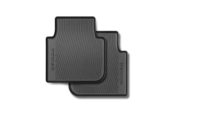 Original floor mats for Skoda Kodiaq 2016-, rear, 2 pcs, VAG, 565061512A