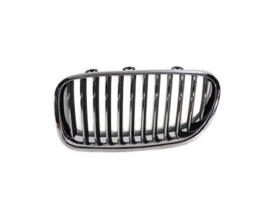 Prawa atrapa chłodnicy BMW 5-Series F10 2013-2016, chrom, czarne żebra, AVTM, 181420994