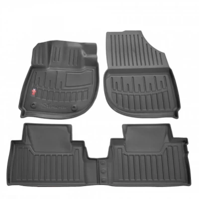 Polyurethane floor mats for Honda e:NS1 2022-/e:NP1 2022-, with raised edges, 4 pcs, Stingray, 5008074