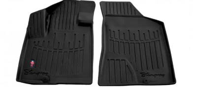 Polyurethane floor mats for Hyundai Santa Fe 2 CM 2006-2010, with raised edges, 2 pcs, Stingray, 5009032