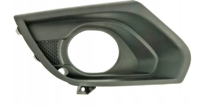 Kratka zderzaka prawa Opel Corsa E 2014-2019, z otworem na światło przeciwmgielne, czarna, AVTM, 185222912