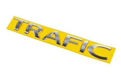 Emblemat z napisem "Trafic" do Renault Trafic 2015-, 247×31 mm, AVTM, 6455415A