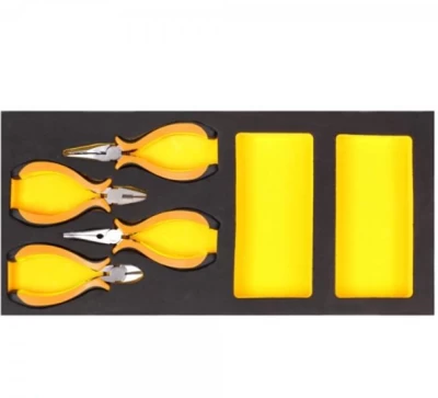 Zestaw miniaturowych szczypiec uniwersalnych, tnących, z długimi i cienkimi szczękami we wkładce narzędziowej Starline (4 szt.) Starline NR F1.ET136-1