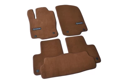 Carpet floor mats for Mercedes-Benz ML-Class/GL-Class/GLE-Class W166 2011-, Premium, brown, AVTM BRNLX1354