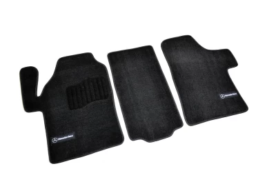 Dywaniki tekstylne do Mercedes-Benz Viano 639 2003-2014, Premium, czarne, AVTM BLCLX1375