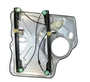 Original front right window regulator Volkswagen Transporter T5 2003-2010, with panel, without motor, electric, 7H0837754B