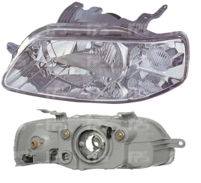 Reflektor przedni Chevrolet Aveo (T200) 2002-2008 SD/HB prawy, ręczny/regulacja elektryczna, bez żarówek (H4/W5W) Depo 235-1102R-LD-EM