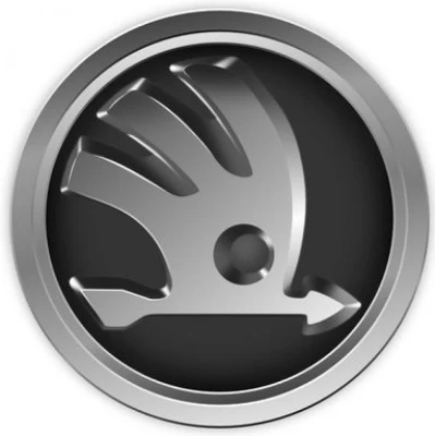 Emblemat grilla Skoda Superb 2008-2013, czarny, przedni/tylny, 1ST853630AAUL
