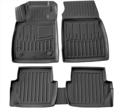 Polyurethane floor mats for Ford Fiesta Mk8 2017-, with raised edges, 5 pcs, Stingray, 5007265