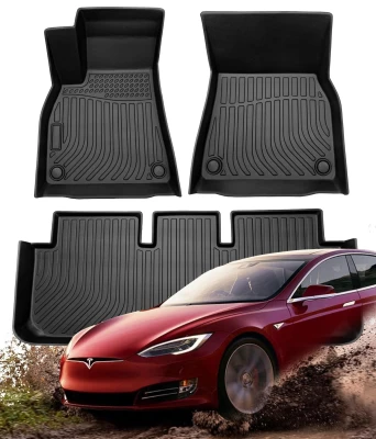 Dywaniki całoroczne do Tesla Model S 2021–2024 HAVOC™ Maximum Coverage