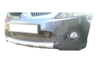 Nakładka do przedniego zderzaka Mitsubishi Grandis 2003-2009 czarna, do lakierowania AutoPlast MGRPB0412