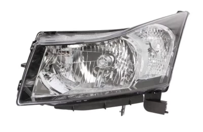 Reflektor przedni lewy Chevrolet Cruze 2009-2015, czarna ramka, regulacja elektryczna, Depo, 1711 R1-E