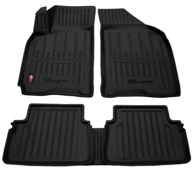 Polyurethane floor mats for Chevrolet Lacetti 2004-/Daewoo Gentra 2013-, with raised edges, 5 pcs, Stingray, 5002015