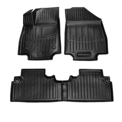 Polyurethane floor mats for KIA EV3 2024- with raised edges, 4 pcs Stingray 5010224
