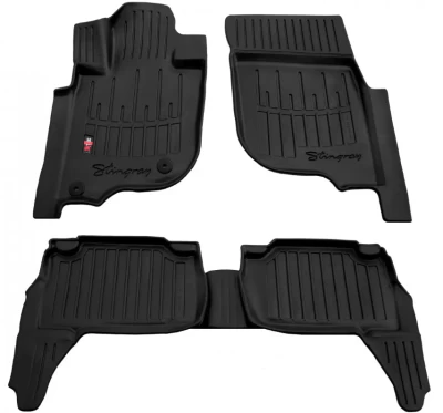 Dywaniki poliuretanowe do Mitsubishi Pajero Sport 3/L200 2015-/Fiat Fullback 2016-, z podwyższonymi rantami, 5 szt., Stingray, 5013025 Dywaniki poliuretanowe do Mitsubishi Pajero Sport 3/L200 2015-/Fiat Fullback 2016-, z podwyższonymi rantami, 5 szt., Stingray, 5013025