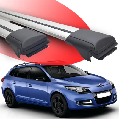 Belki bagażnika dachowego Renault Megane 3 do relingów podłużnych 2008–2017