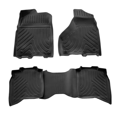Polyurethane floor mats for Dodge RAM 1500 (Crew cab) 2009-2018 with raised edges, 4 pcs Stingray 5053014
