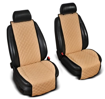 Seat overlays wide (1+1 pc) without logo, beige AVTM ALC0065