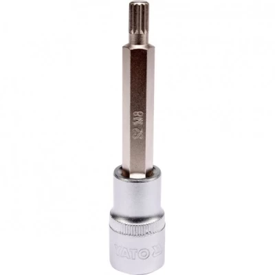 Nasadka przedłużona 1/2 z bitem SPLINE M8 Yato YT-04352
