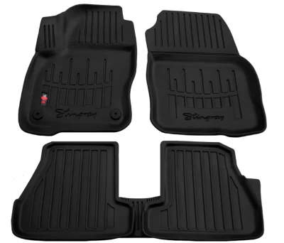 Polyurethane floor mats for Ford Focus 3 2011-2018, with raised edges, 5 pcs, Stingray, 5007025