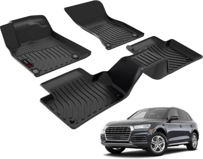 All-weather floor mats for Audi Q5 2017–2026 HAVOC™ Maximum Coverage