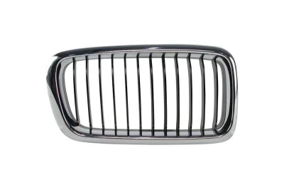 Prawa atrapa chłodnicy BMW 7-Series E38 1994-2002, 730/740, chromowana, czarne żebra, AVTM, 180075994