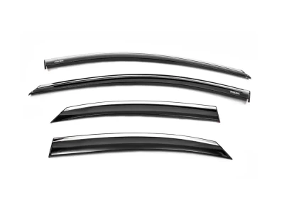 Owiewki szyb do (Owiewki szyb do, z chromowaną listwą) Volkswagen Polo HB 2009-2017 047vw220201 Niken