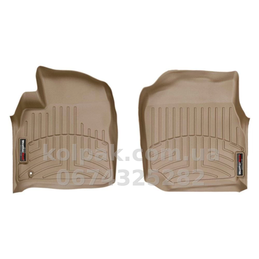 Floor mats for Toyota Land Cruiser 100/Lexus LX470 1998-2007, with raised edges, front, beige, Weathertech 450771 Floor mats for Toyota Land Cruiser 100/Lexus LX470 1998-2007, with raised edges, front, beige, Weathertech 450771 β photo 1