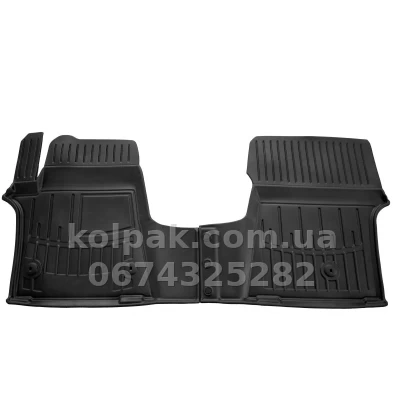 Polyurethane floor mats for Hyundai Staria 2021-, 7 seats, 1 row, with raised edges, 2 pcs, Stingray, 5009242 — photo 2
