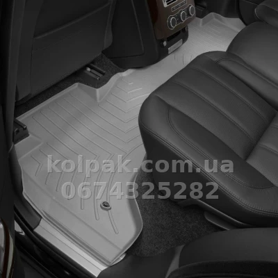 Floor mats for Land Rover Range Rover Vogue 2013-, with raised edges, rear, grey, Weathertech 464803 — photo 2