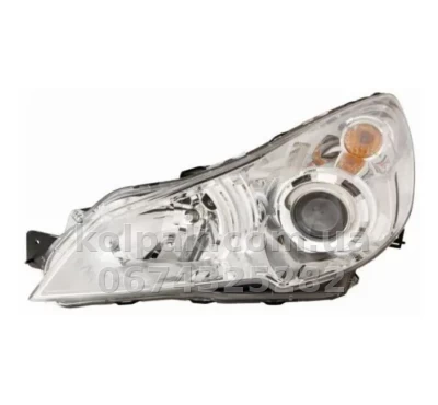 Передня права фара Subaru Legacy/Outback 2009-2014, електричне регулювання, без ламп (H7/HB3/WY21W/W5W), Depo, 2201120RLDEM