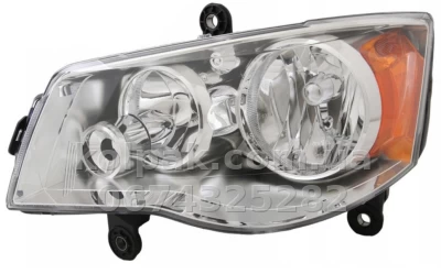 Передня ліва фара Dodge Grand Caravan 2011-, механічне регулювання, хром, Depo, A331185LAS Передня ліва фара Dodge Grand Caravan 2011-, механічне регулювання, хром, Depo, A331185LAS — фото 2