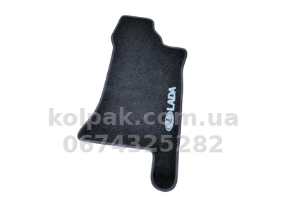 Ворсові килимки в салон Ваз 2170 Priora 2007-/2110/2111/2112 1996-, чорні, 5 шт., AVTM BLCCR1721 — фото 3
