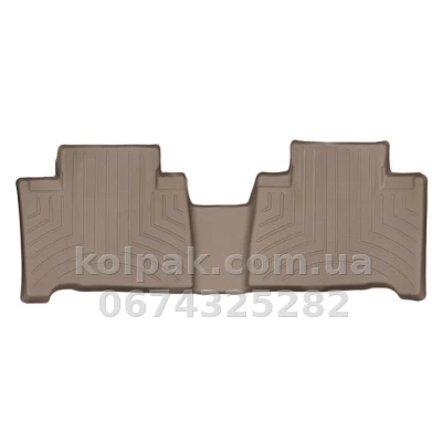 Килимки в салон Lexus NX 2015-, з бортиком, задні, бежеві, Weathertech 457492