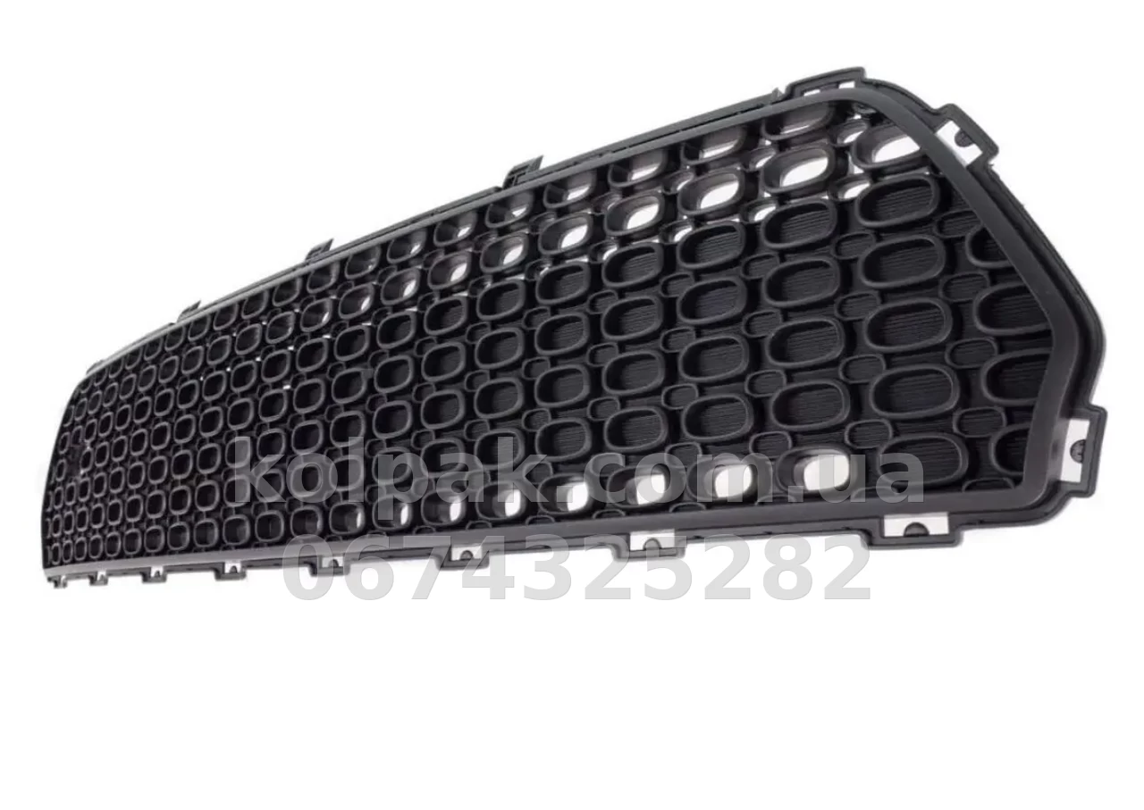 Решітка бампера Kia Cerato 2013-2016, середня, чорна, AVTM, 86522A7000, 184034910 Решітка бампера Kia Cerato 2013-2016, середня, чорна, AVTM, 86522A7000, 184034910 — фото 1