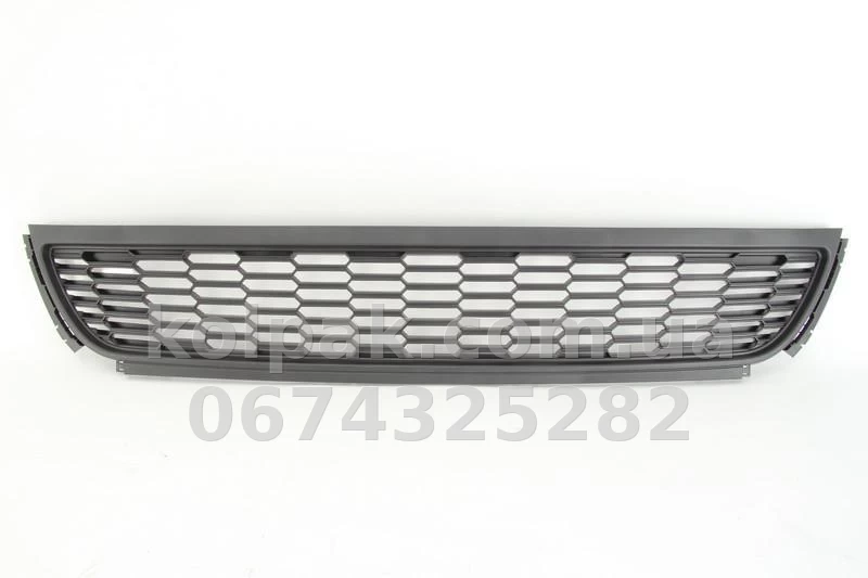Решітка бампера Volkswagen Polo 5 HB 2009-2015, середня, AVTM, 6R0853671A9B9, 7415 910 Решітка бампера Volkswagen Polo 5 HB 2009-2015, середня, AVTM, 6R0853671A9B9, 7415 910 — фото 1