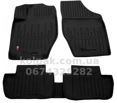 Поліуретанові килимки в салон Peugeot 308 T7 2007-2013, з бортиком, 5 шт., Stingray, 5016055