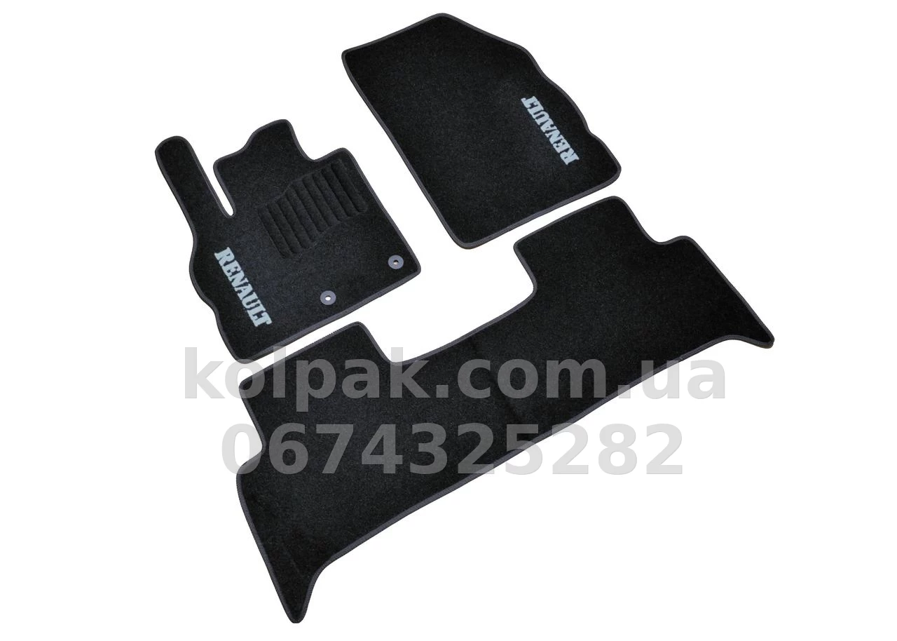 Carpet floor mats for Renault Scenic/Grand Scenic 3 2009-, black, 3 pcs, AVTM BLCCR1534 Carpet floor mats for Renault Scenic/Grand Scenic 3 2009-, black, 3 pcs, AVTM BLCCR1534 β photo 1