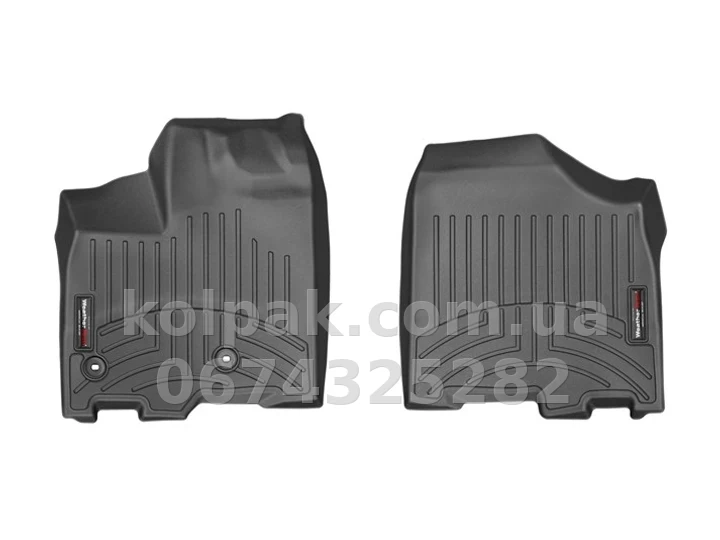 Floor mats for Toyota Sienna 2013-, with raised edges, front, black, Weathertech 444751 Floor mats for Toyota Sienna 2013-, with raised edges, front, black, Weathertech 444751 β photo 1