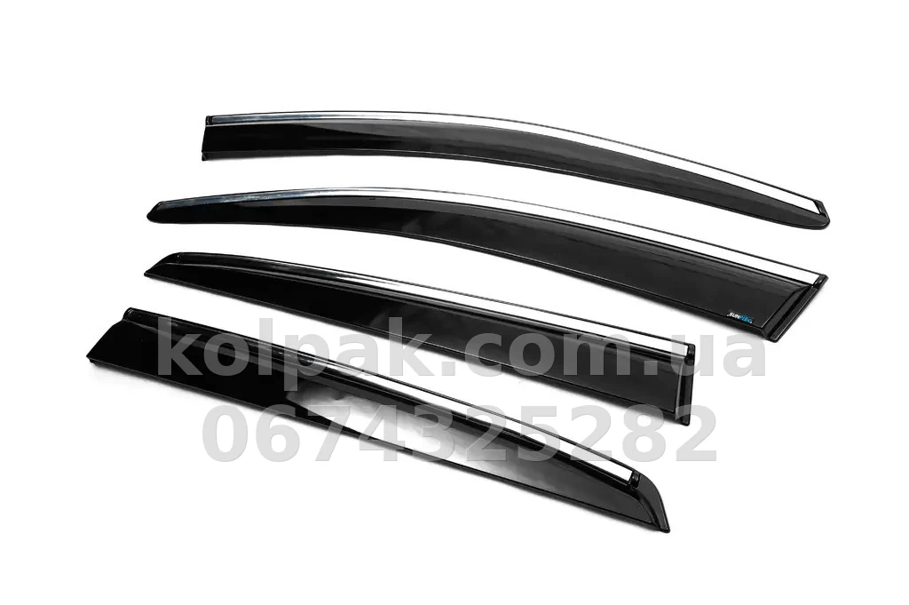 Window wind deflectors for Volkswagen Golf 6 HB 2008-2012 VW32 HIC Window wind deflectors for Volkswagen Golf 6 HB 2008-2012 VW32 HIC β photo 1