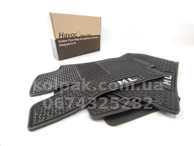 Оригінальні гумові килимки в салон Mercedes ML W-166 2011–2019 HAVOC, повний комплект Оригінальні гумові килимки в салон Mercedes ML W-166 2011–2019 HAVOC, повний комплект — фото 8