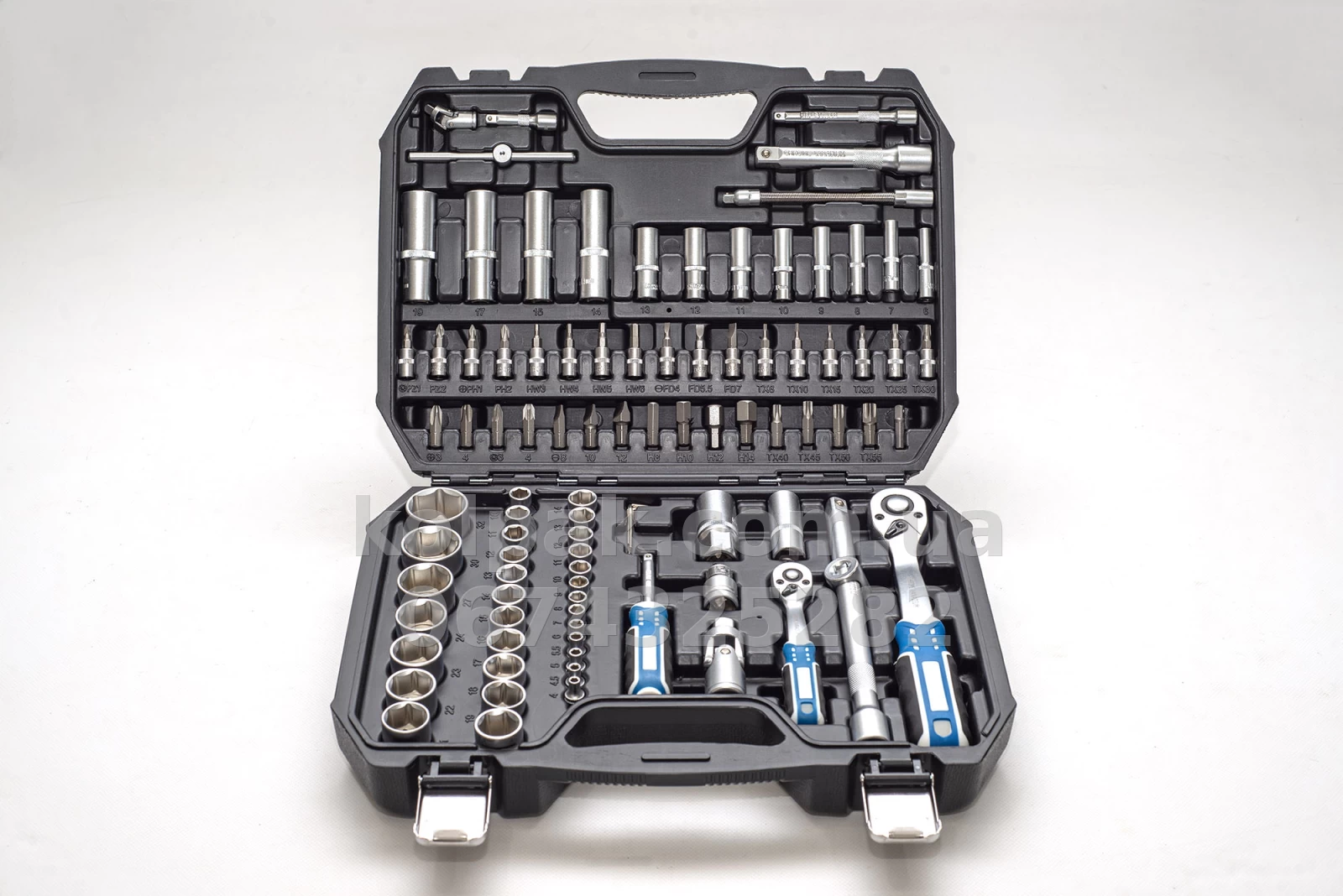 Tool set 1/4", 1/2" 94 pieces (plastic case) MG10094 MAGMA Tool set 1/4", 1/2" 94 pieces (plastic case) MG10094 MAGMA β photo 1