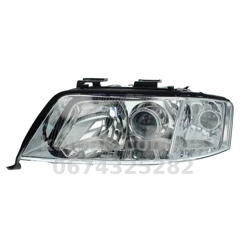 Передня ліва фара Audi A6 1999-2001, H7/H1, електричне регулювання, Depo, 441-1192L-LD-EM Передня ліва фара Audi A6 1999-2001, H7/H1, електричне регулювання, Depo, 441-1192L-LD-EM — фото 1