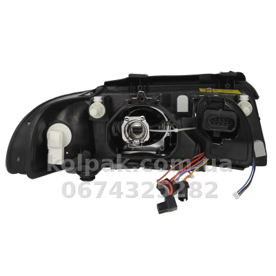 Передня ліва фара Audi A4 1999-2001, H7/H7, електричне регулювання, Depo, 441-1137L-ND-EM — фото 2
