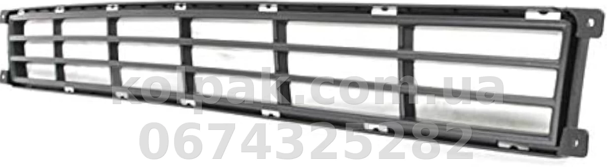 Решітка бампера Kia Carnival 2006-2013, середня, чорна, AVTM, OE865614D000, 184011910 Решітка бампера Kia Carnival 2006-2013, середня, чорна, AVTM, OE865614D000, 184011910 — фото 1