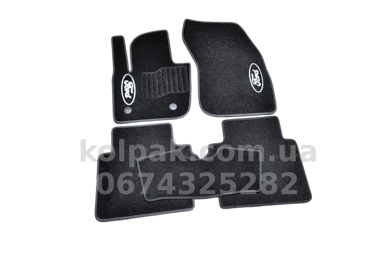 Carpet floor mats for Ford Mondeo 2014-, black, 5 pcs, AVTM BLCCR1162 Carpet floor mats for Ford Mondeo 2014-, black, 5 pcs, AVTM BLCCR1162 β photo 1