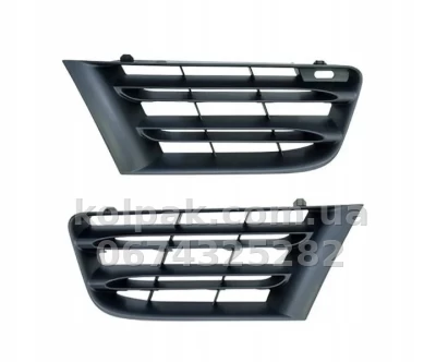 Решітка радіатора Renault Grand Scenic/Grand Scenic 2006-2008, ліва+права, комплект, AVTM, 185609993